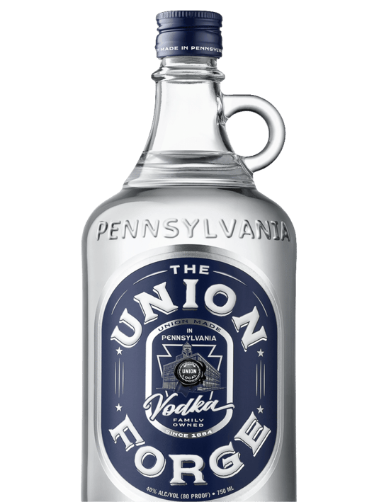 A bottle of Union Forge Vodka